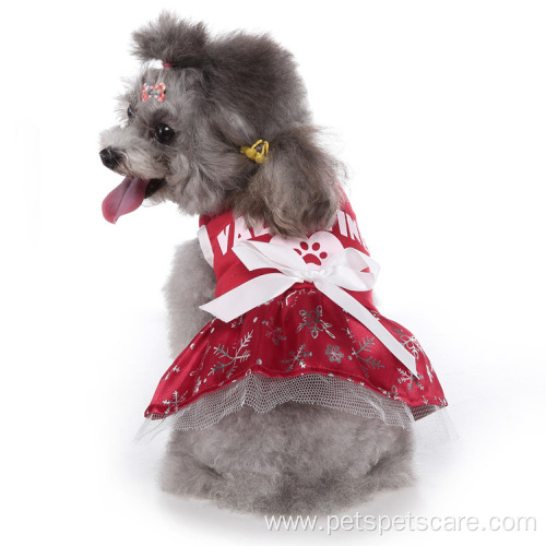 New Christmas series dress small pet dog clothes